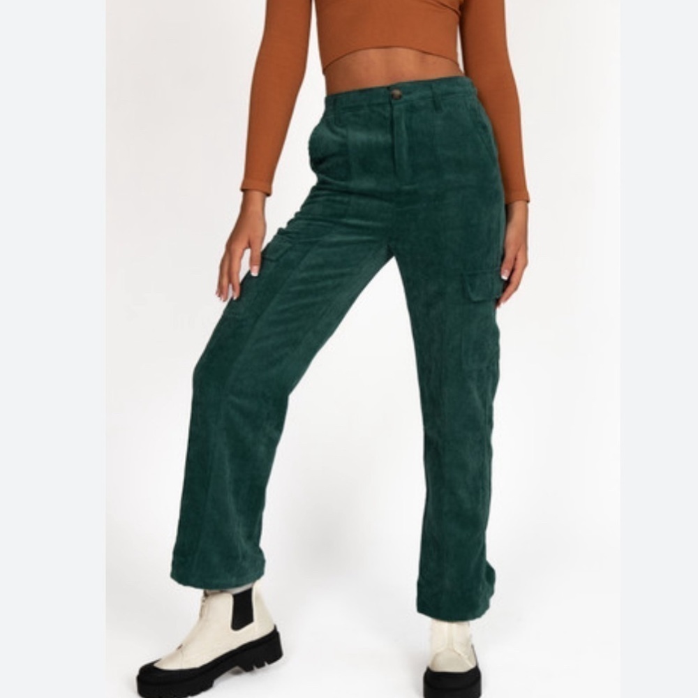 Empyre‎ Green Corduroy Skater Cargo Pants Size M